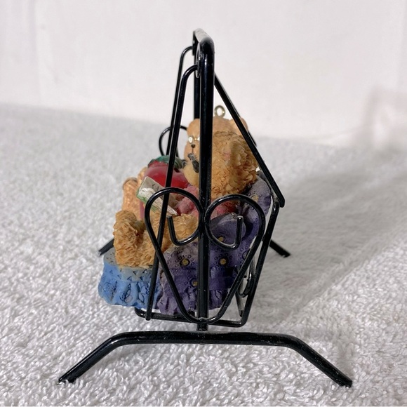 Vintage Adorable Bear Figurines on Swing - Picture 9 of 11